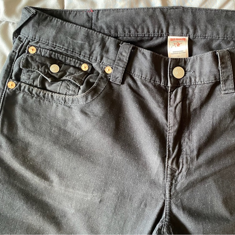 38X34 Black True Religion (Ricky) Pant